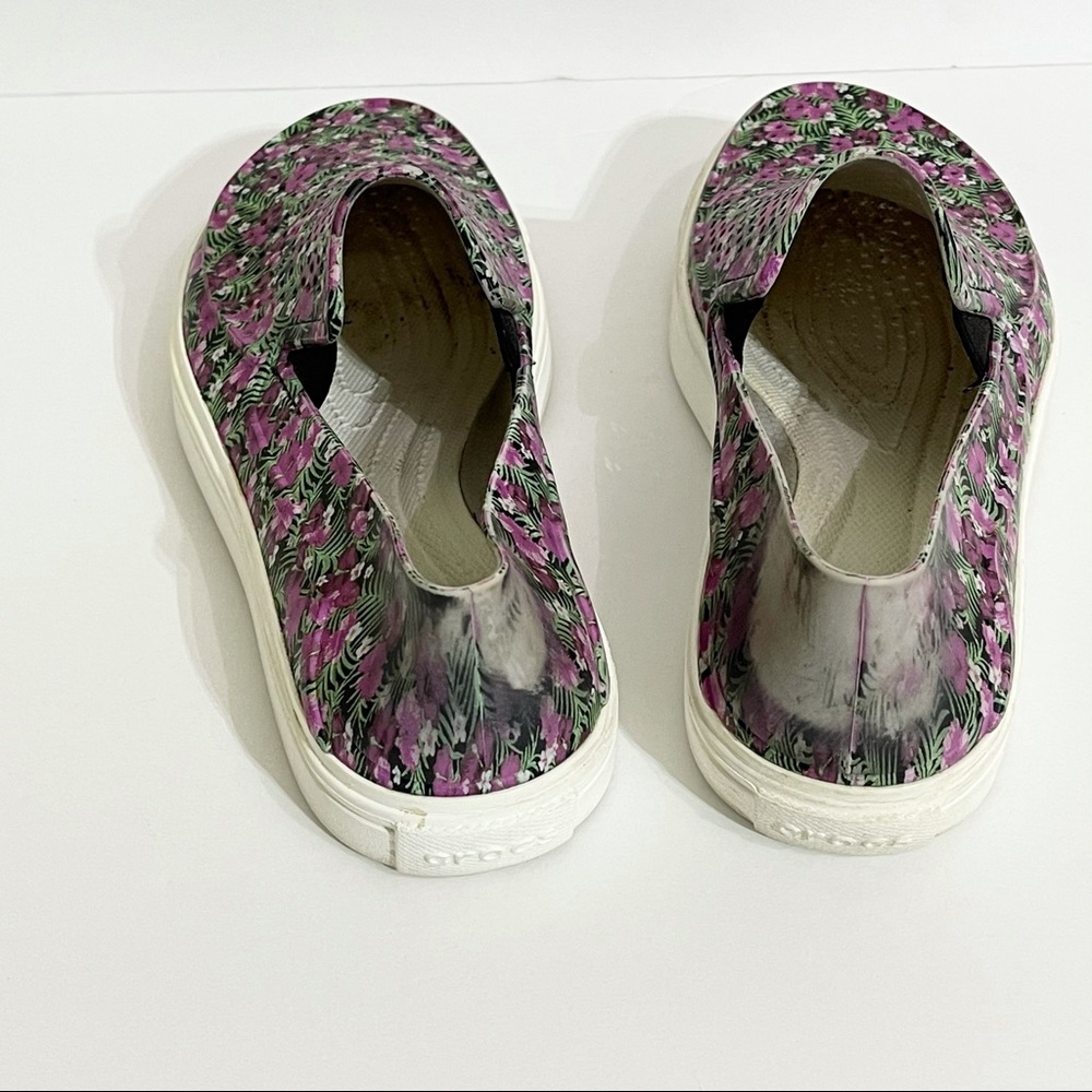 CROCS Citilane Roka Graphic Floral Print Slip On Loafers size w7 - Picture 7 of 10